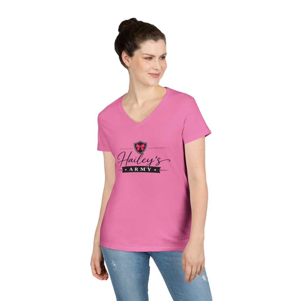 Hailey's Army Logo V-Neck Tee