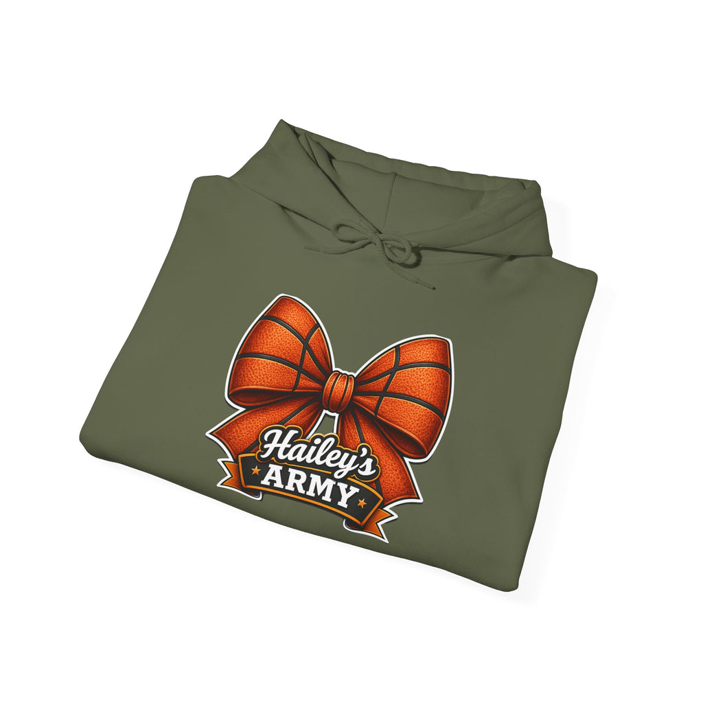 Hailey's Army Basketball Bow Hoodie