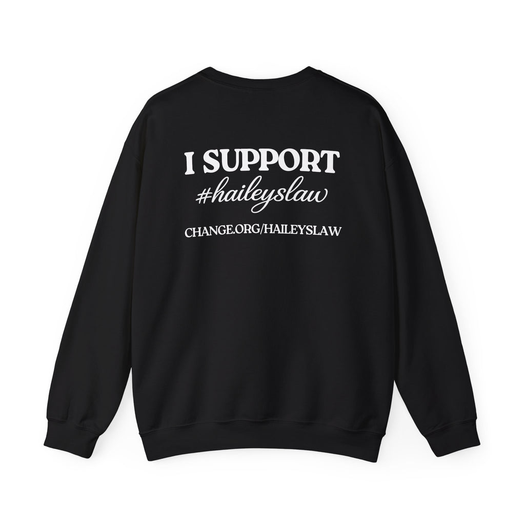 Hailey’s Army Dog Tag Crewneck Sweatshirt