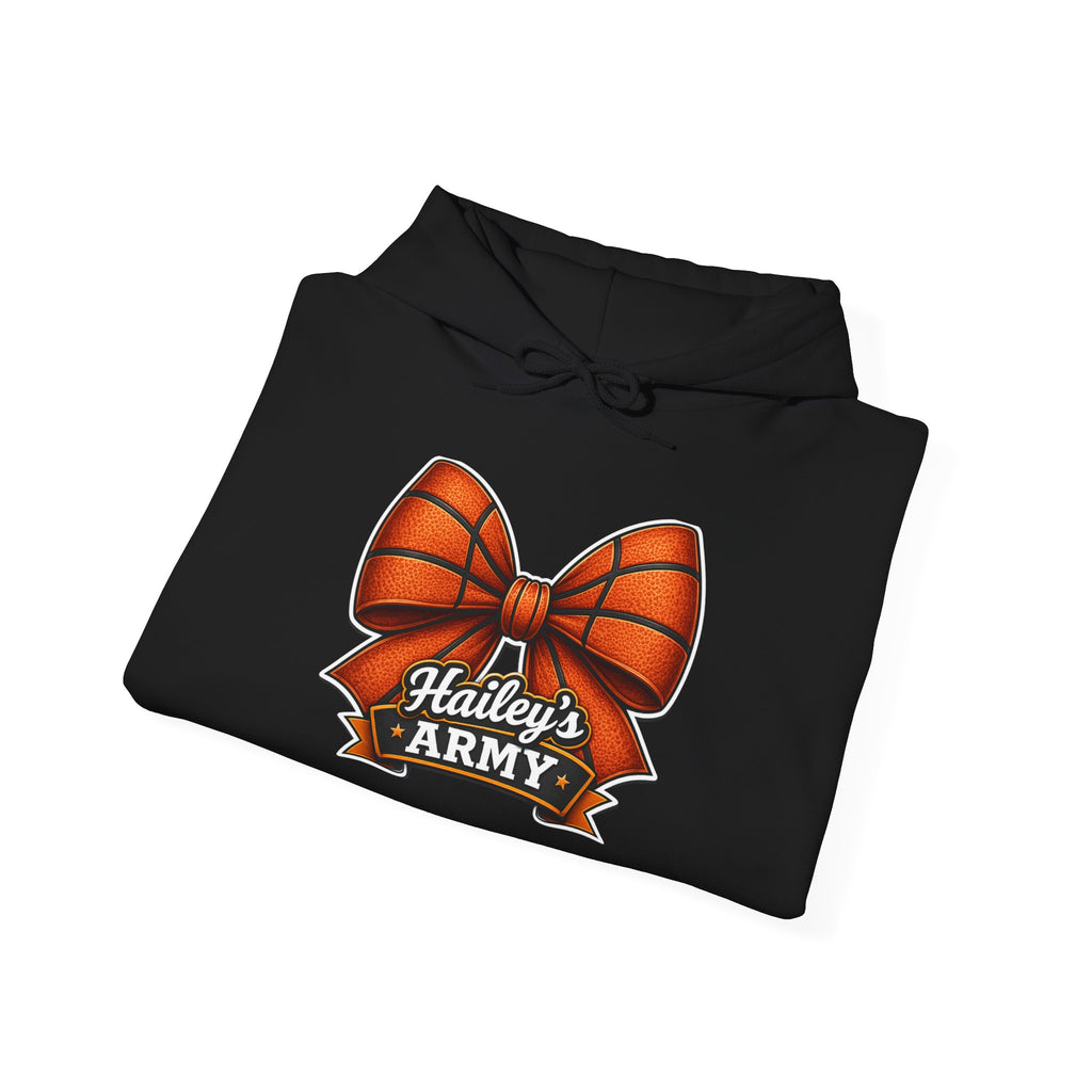 Hailey's Army Basketball Bow Hoodie