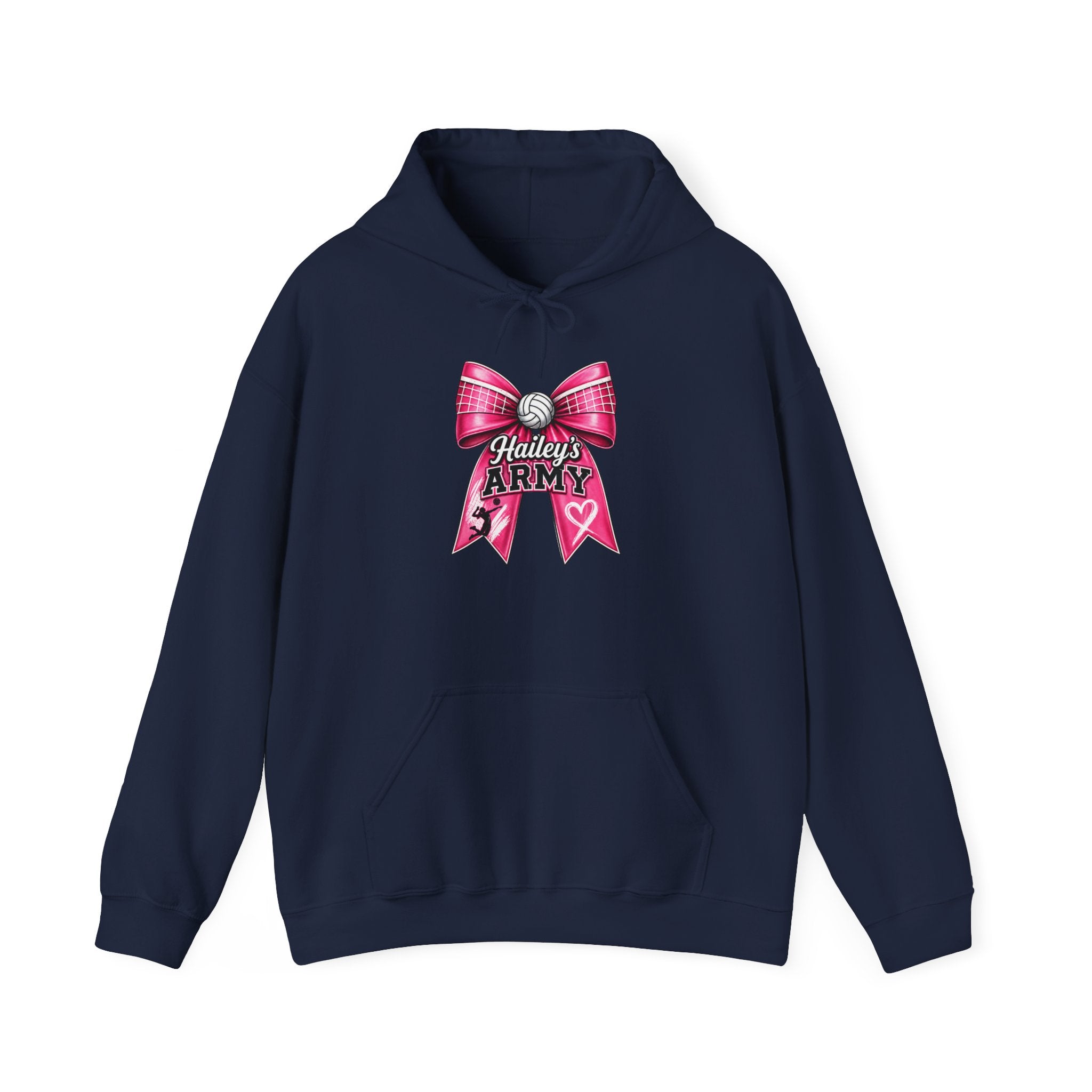 Hailey's Army Volleyball Bow Hoodie