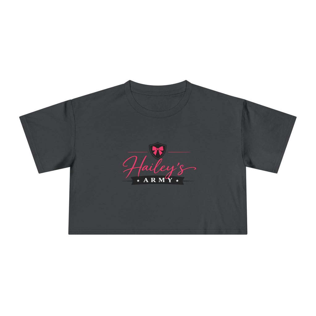 Hailey's Army Logo Crop Top