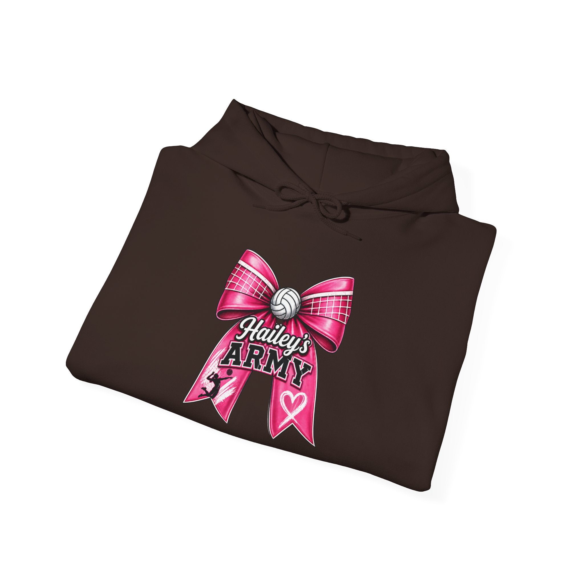 Hailey's Army Volleyball Bow Hoodie