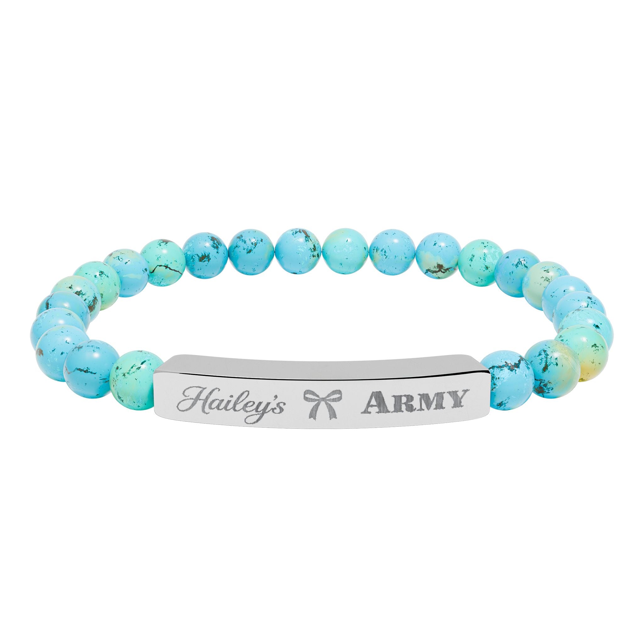 Hailey's Army Beaded Bracelet