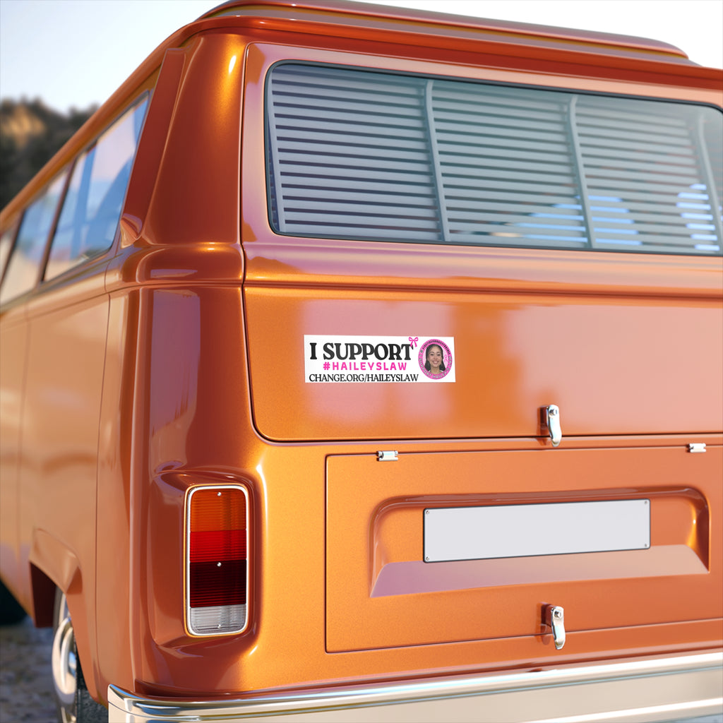 Support Hailey's Law Bumper Sticker