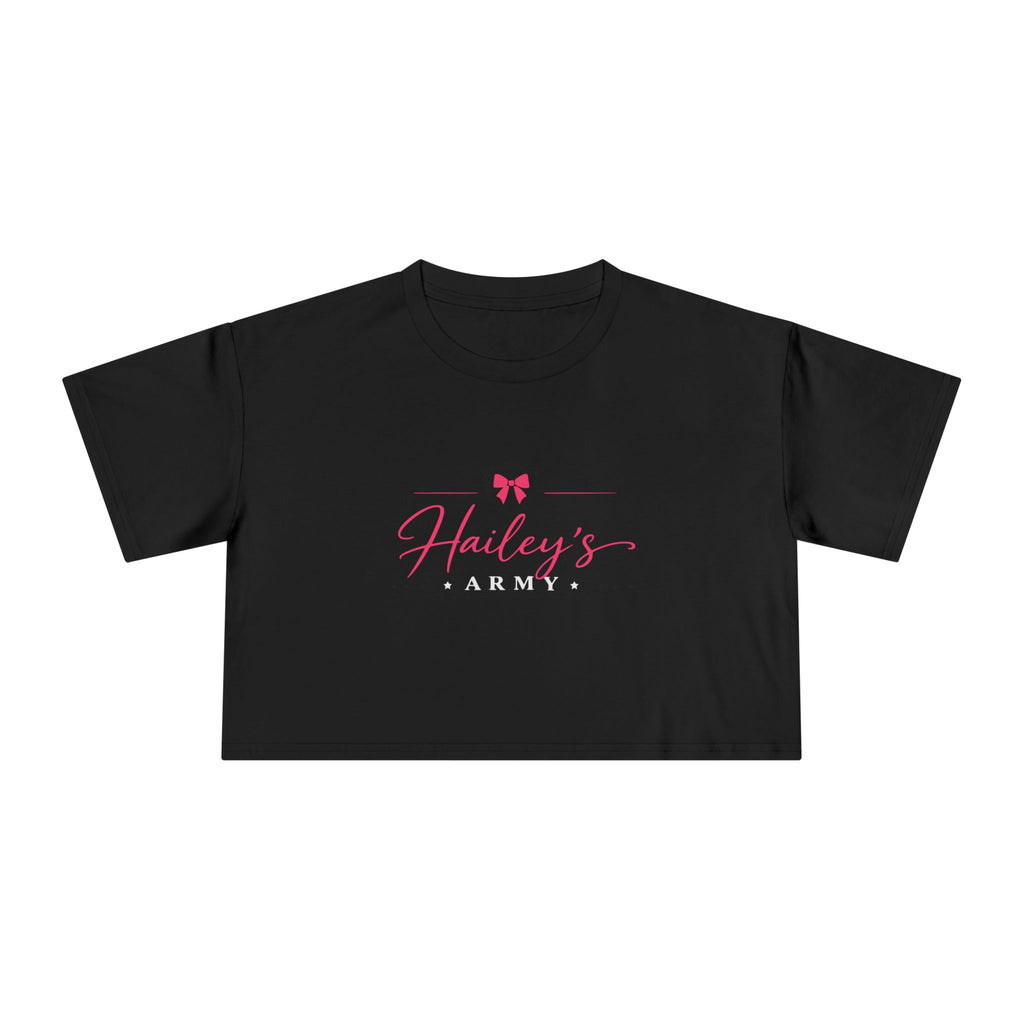 Hailey's Army Logo Crop Top