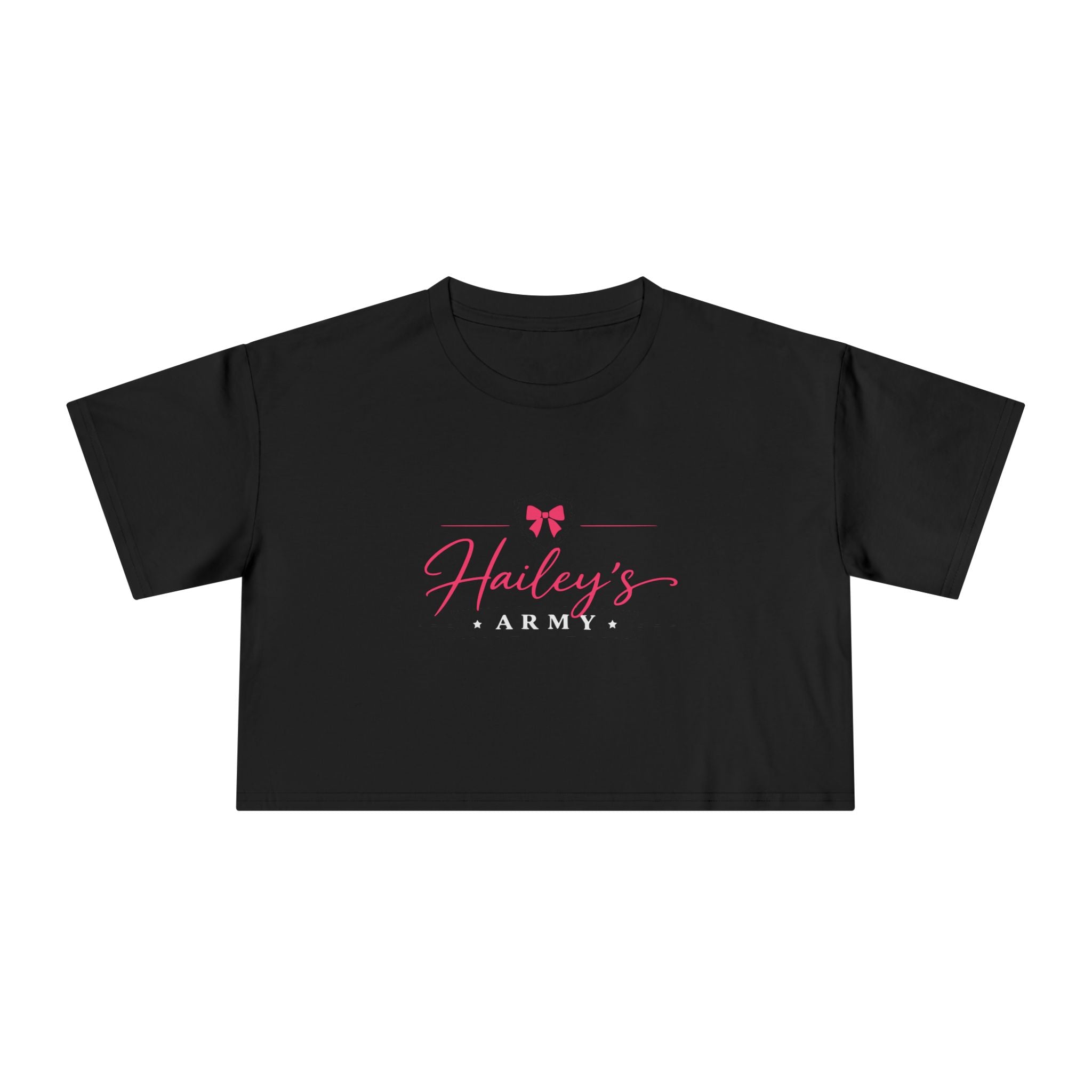 Hailey's Army Logo Crop Top