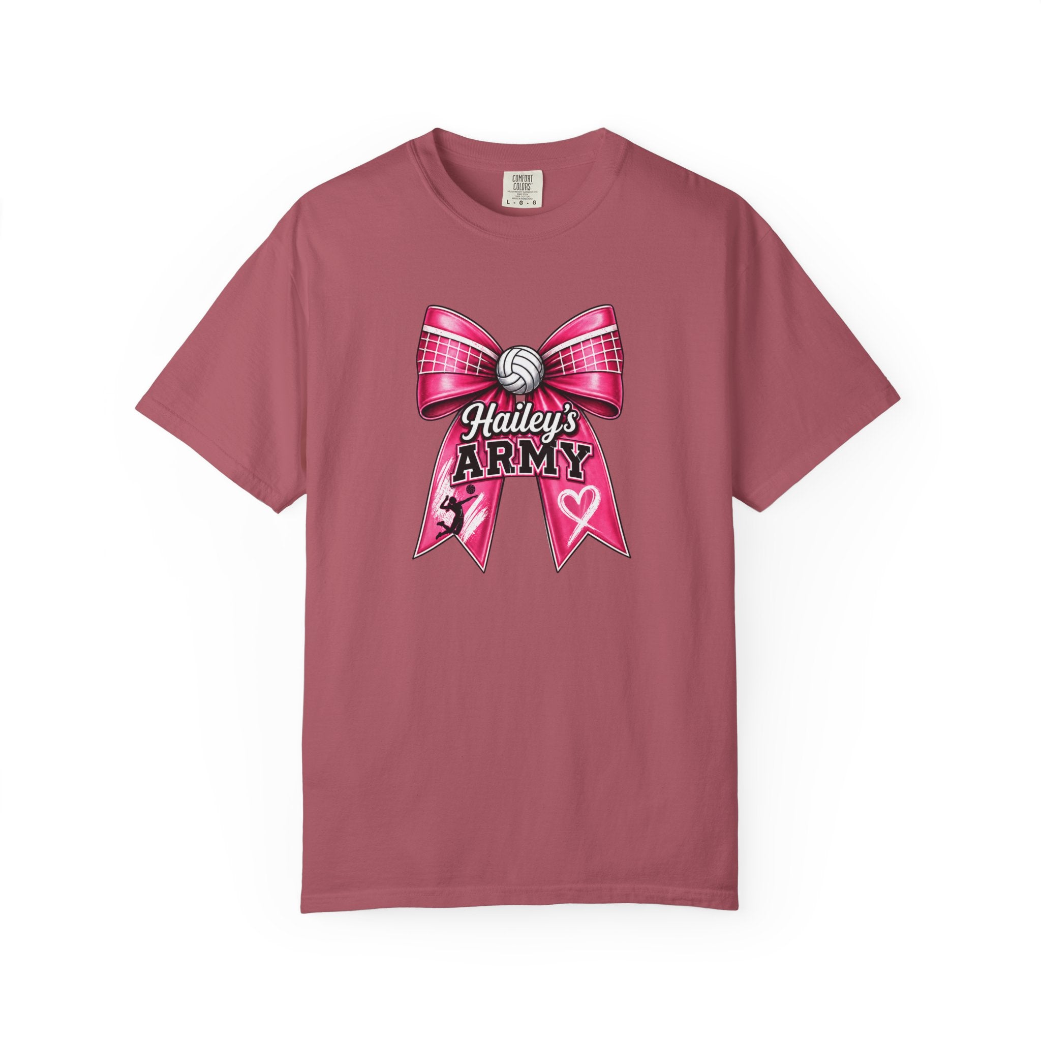 Hailey's Army Volleyball Bow Tee