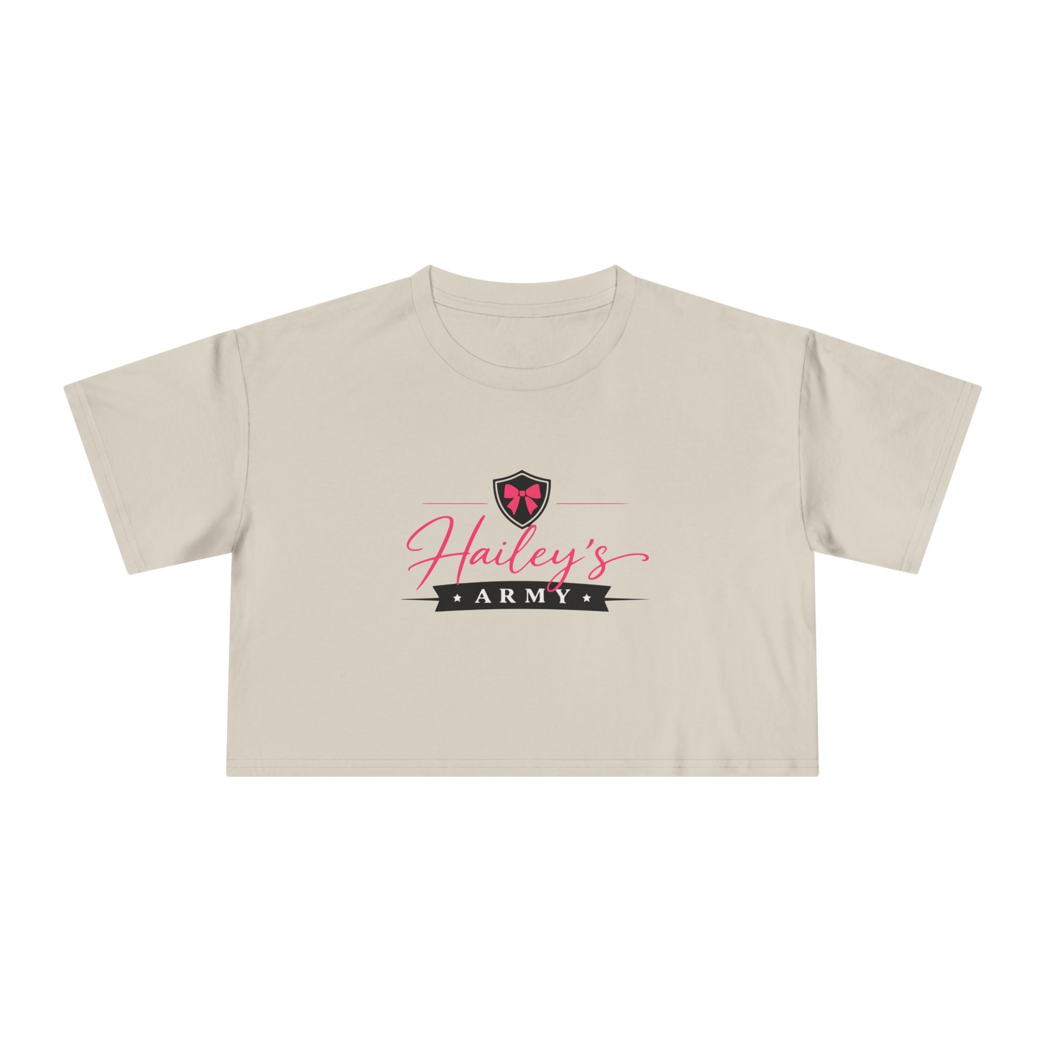 Hailey's Army Logo Crop Top