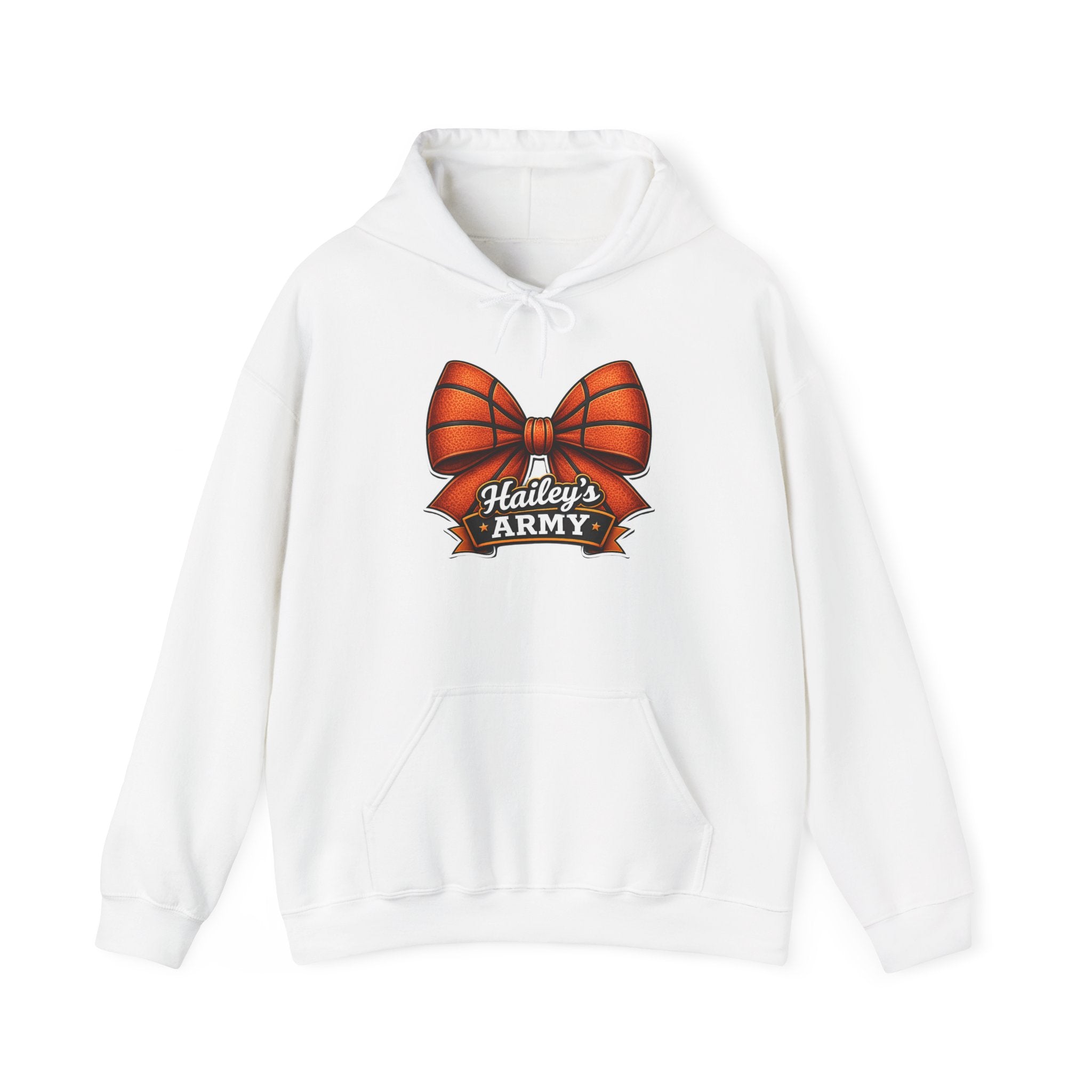 Hailey's Army Basketball Bow Hoodie