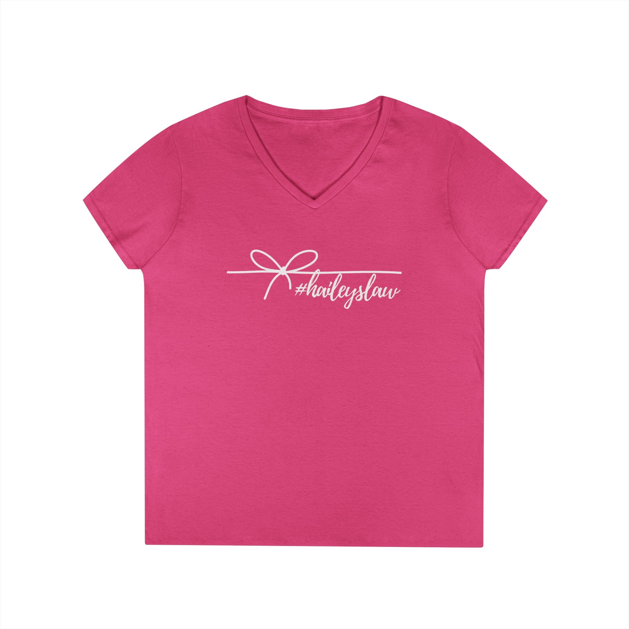 Hailey's Law Signature Script V-Neck Tee
