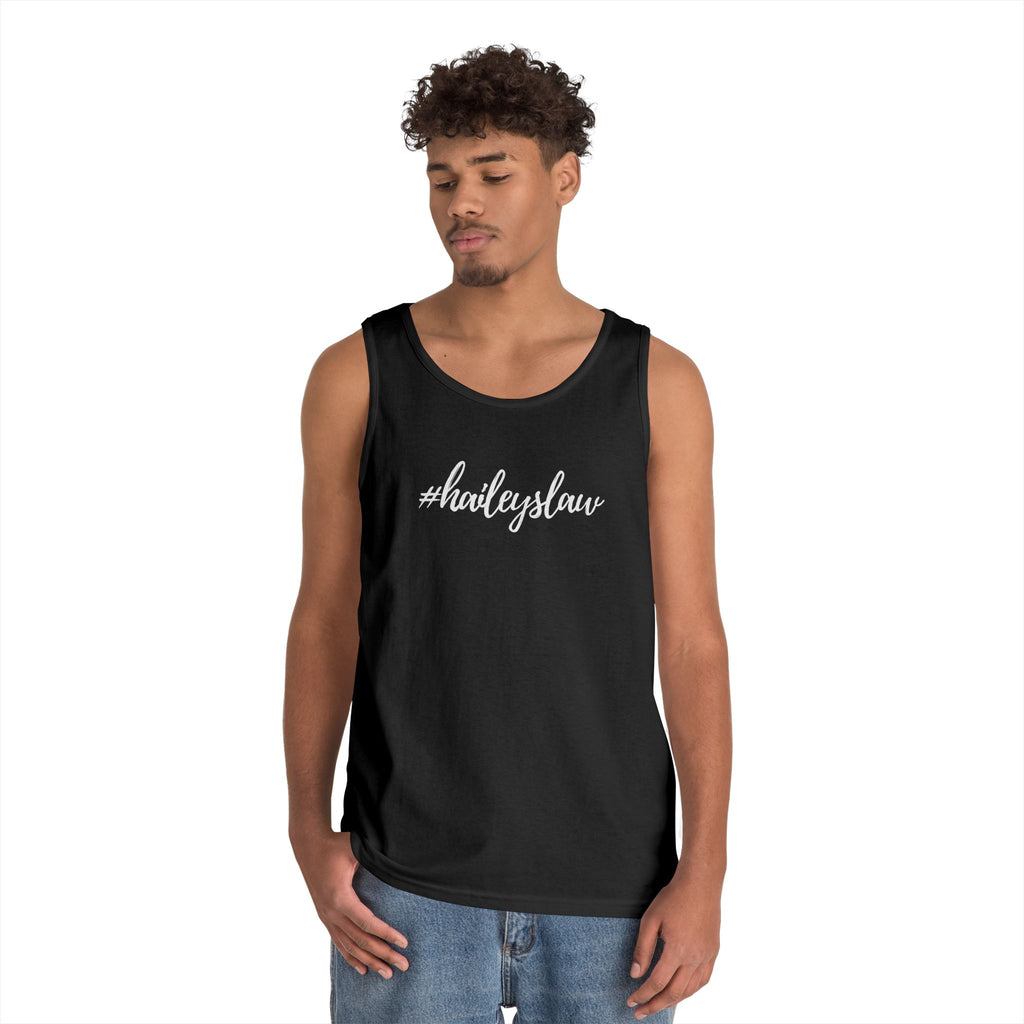 #haileyslaw Hashtag Tank Top