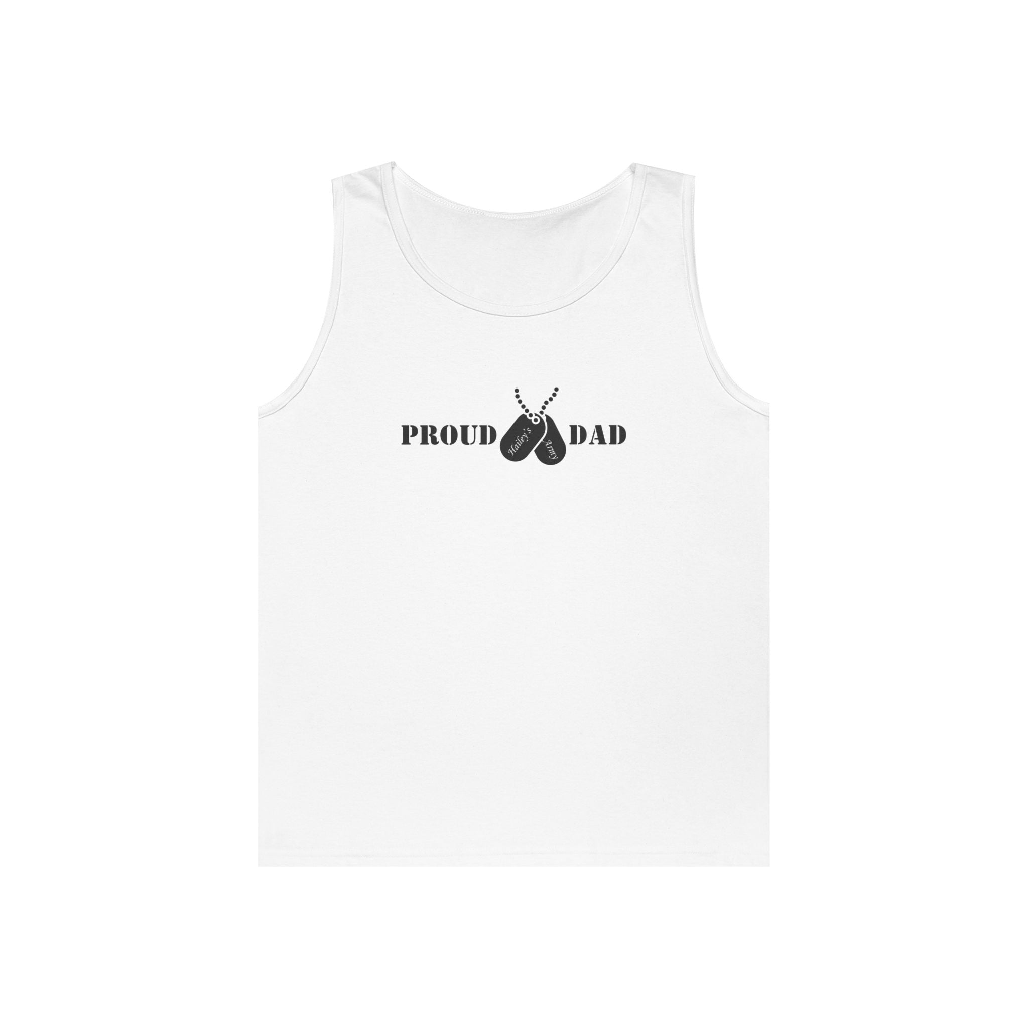 Proud Dad Dog Tag Tank