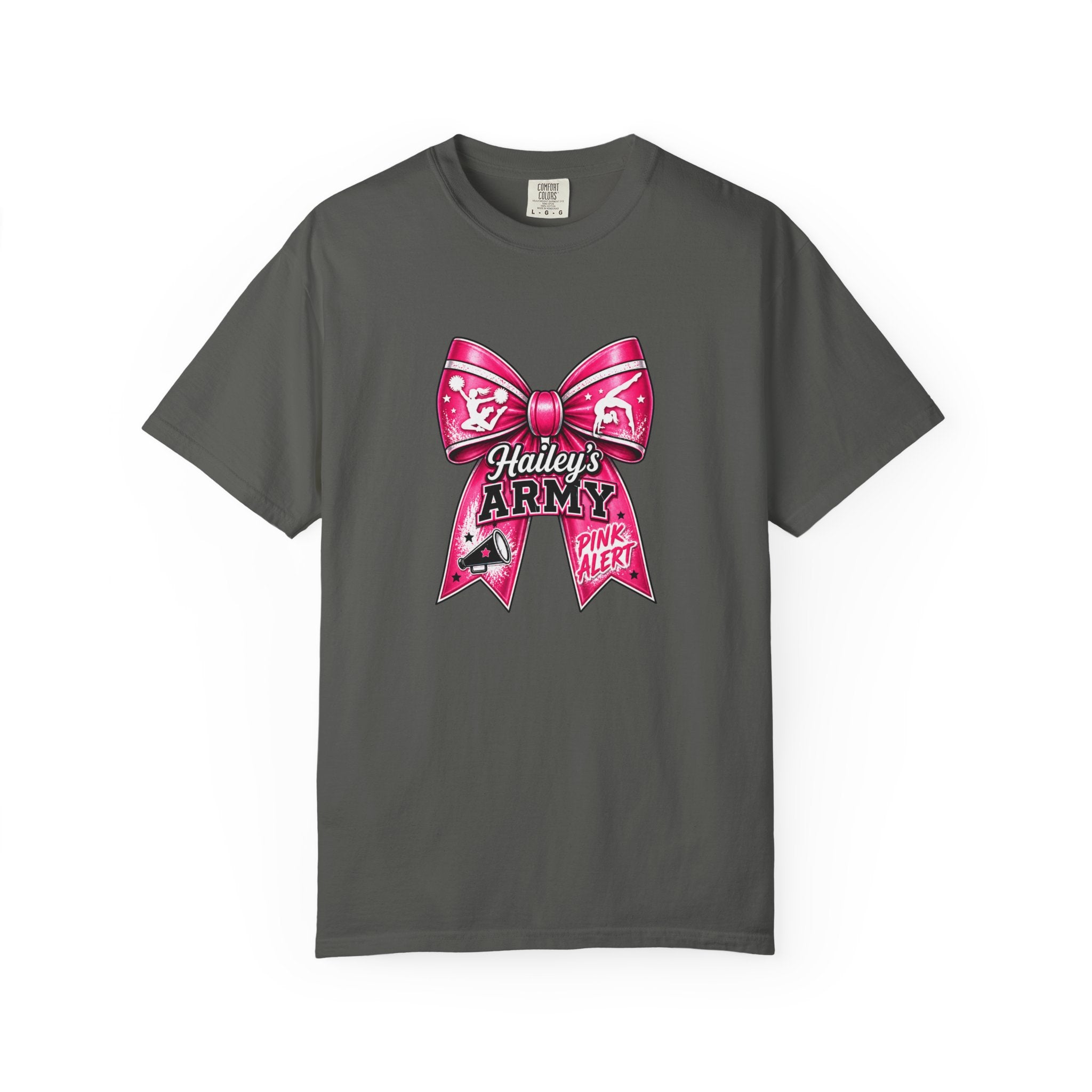 Hailey's Army Gymnastics/Cheer Bow Tee