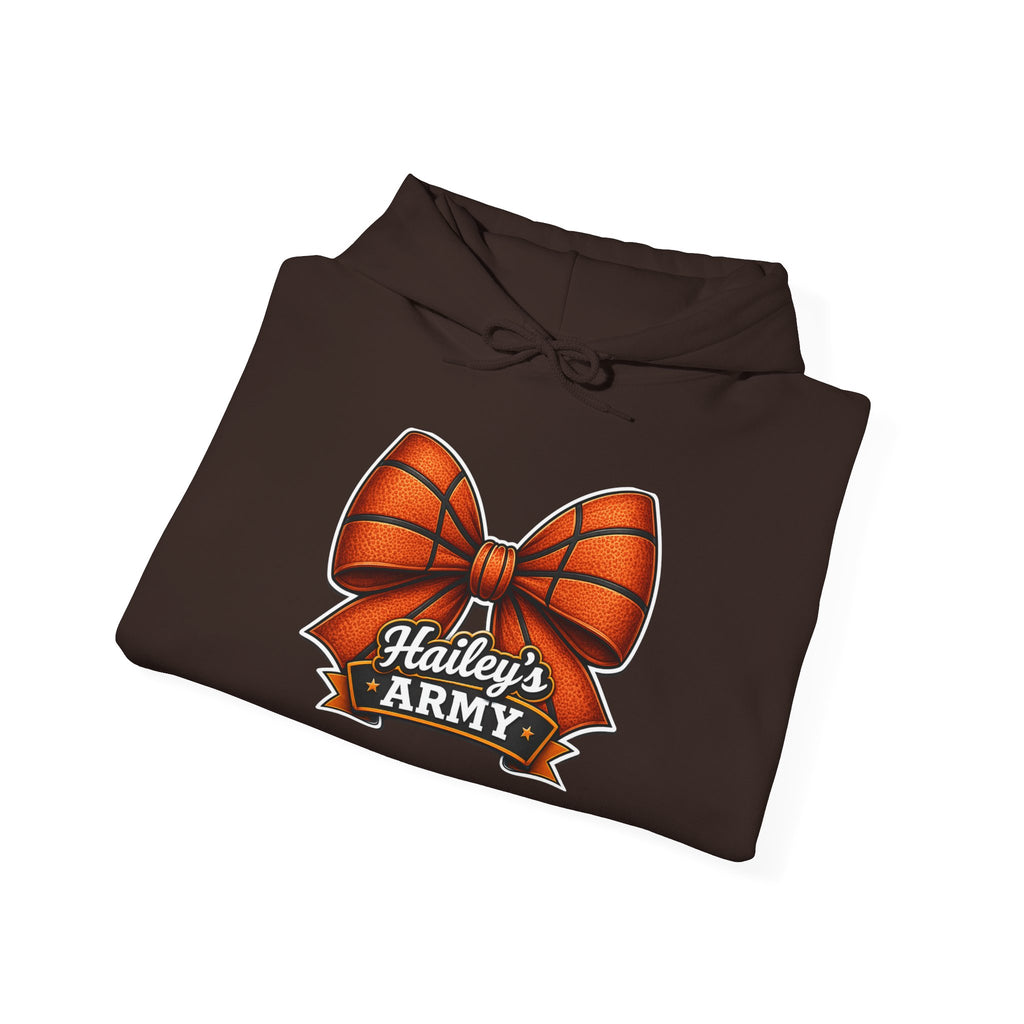 Hailey's Army Basketball Bow Hoodie