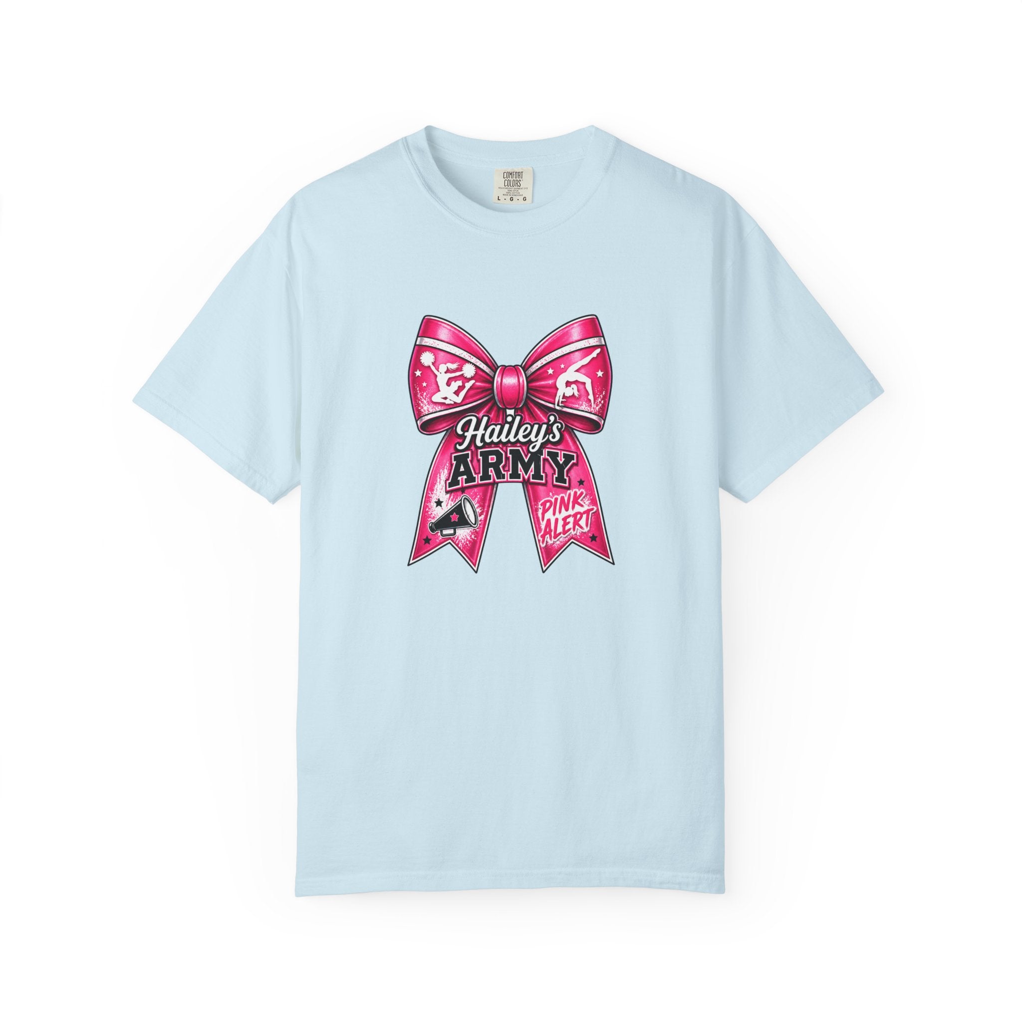 Hailey's Army Gymnastics/Cheer Bow Tee