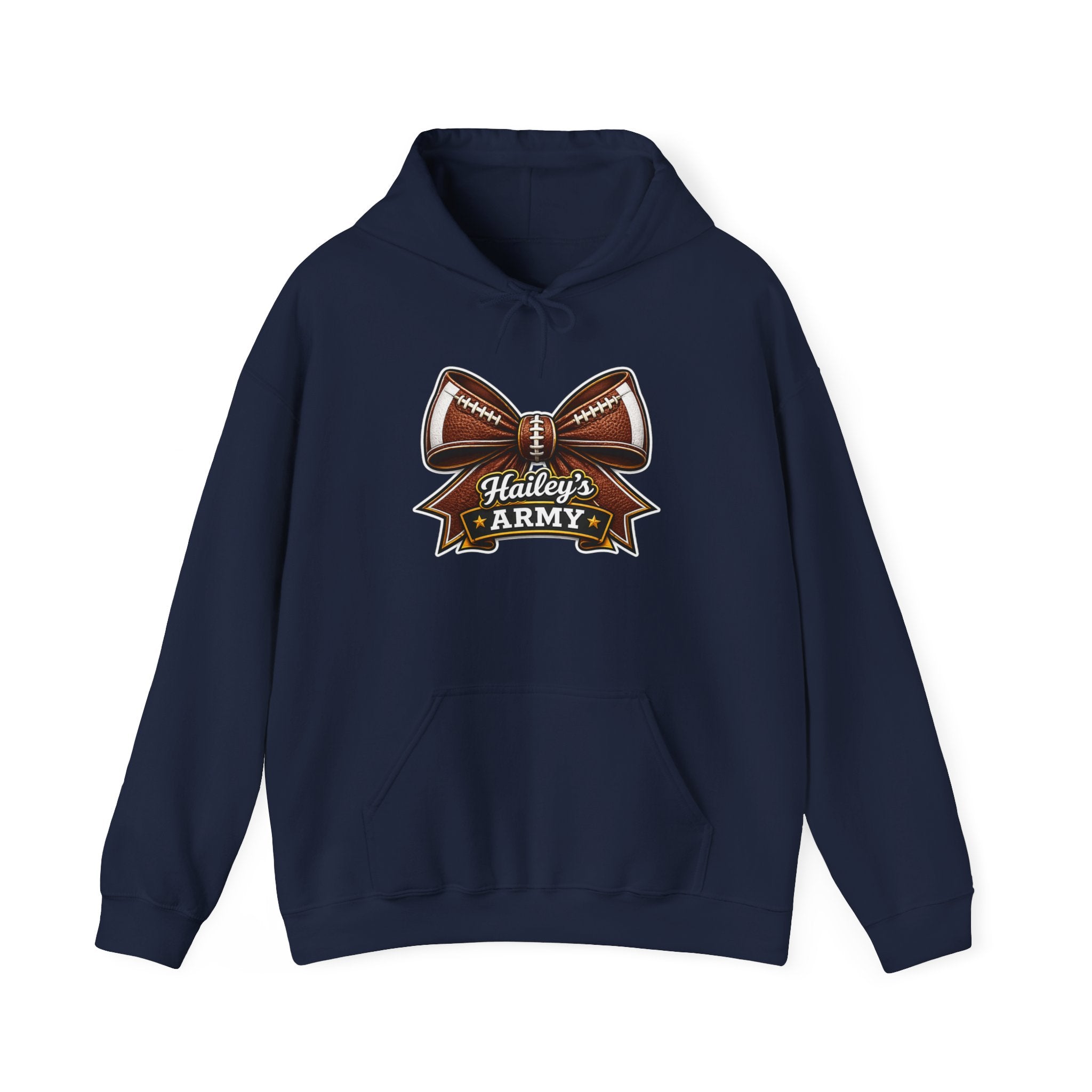 Hailey's Army Football Bow Hoodie