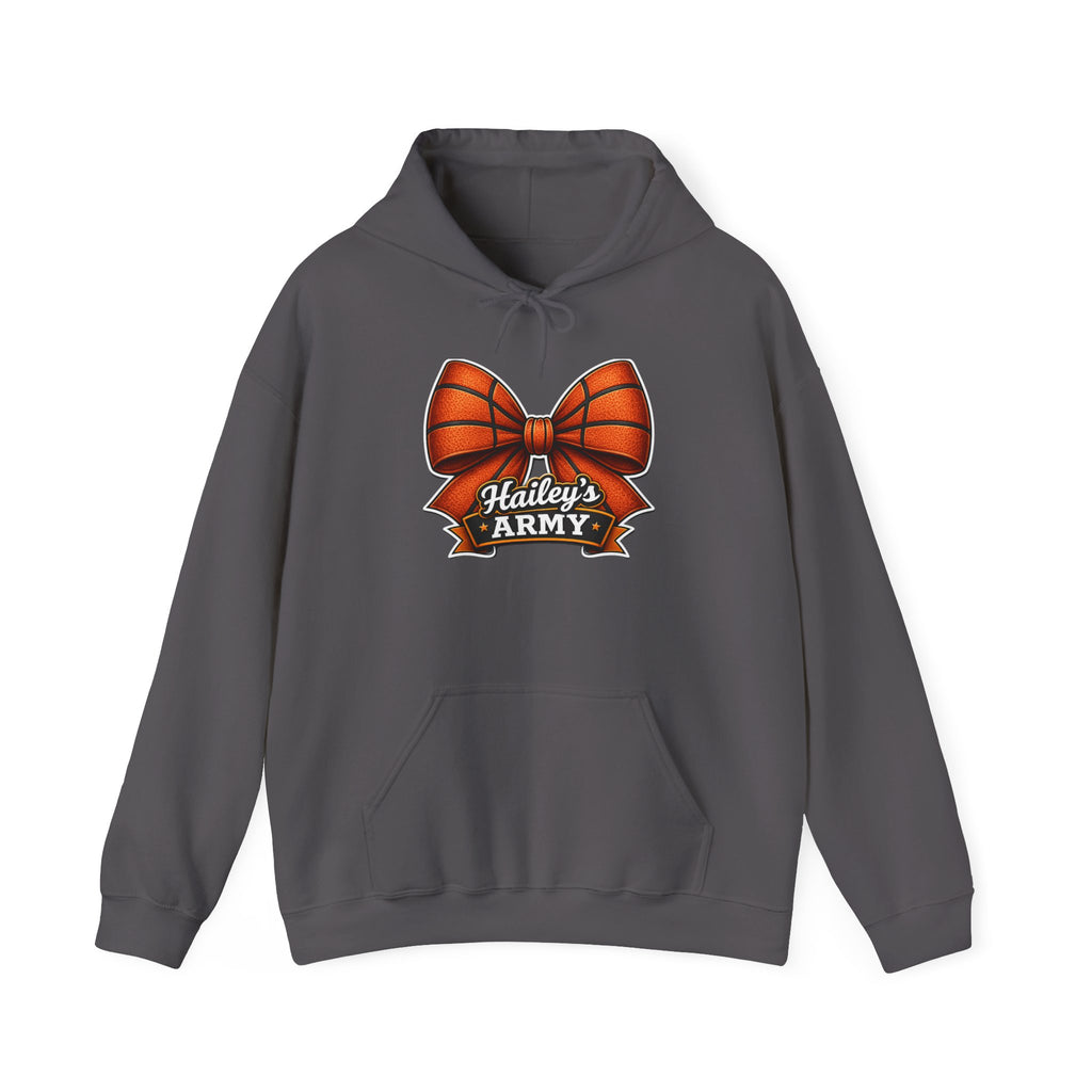 Hailey's Army Basketball Bow Hoodie