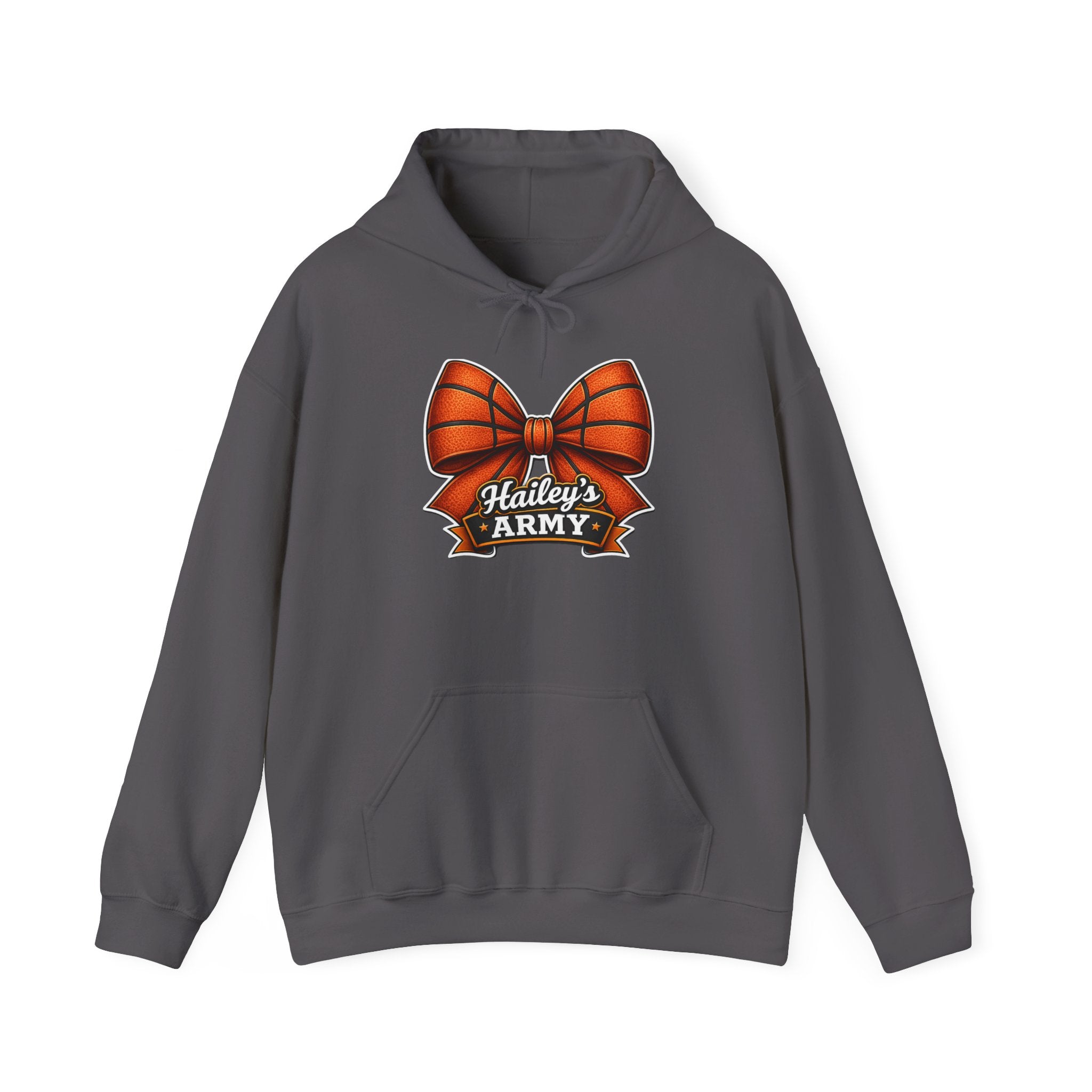 Hailey's Army Basketball Bow Hoodie