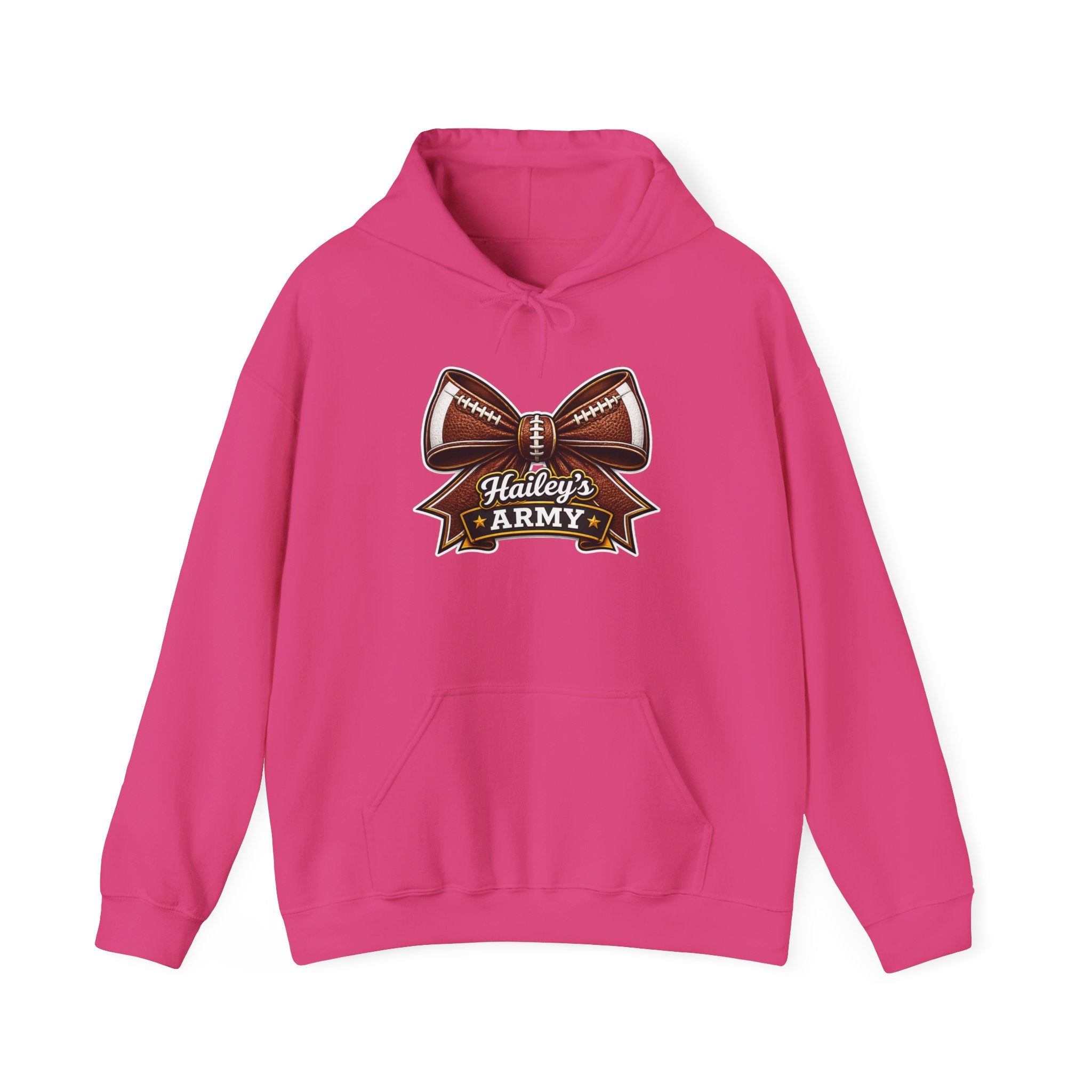 Hailey's Army Football Bow Hoodie