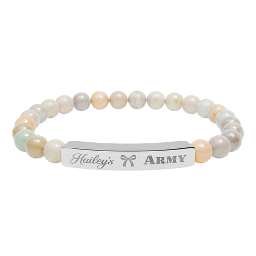 Hailey's Army Beaded Bracelet