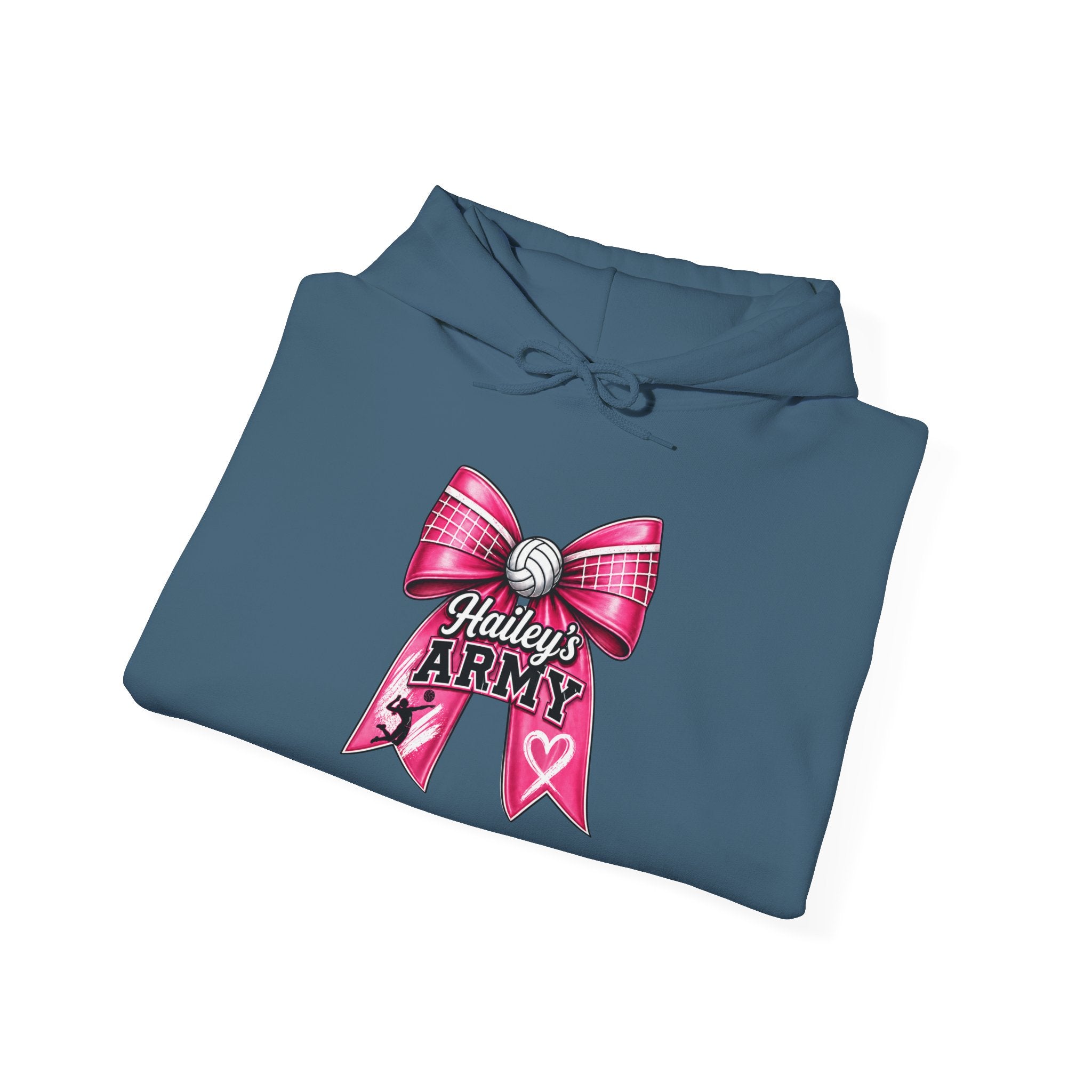 Hailey's Army Volleyball Bow Hoodie