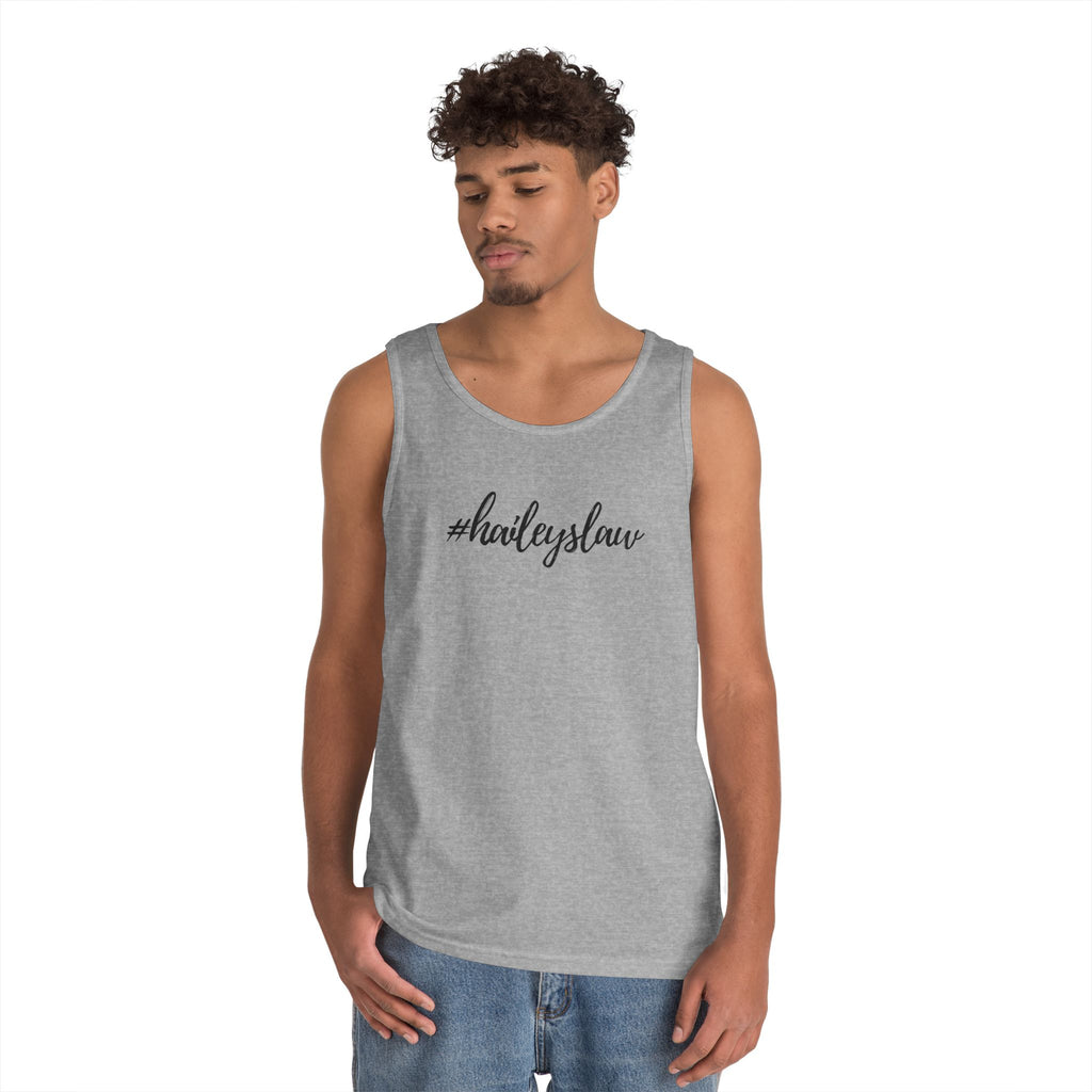#haileyslaw Hashtag Tank Top
