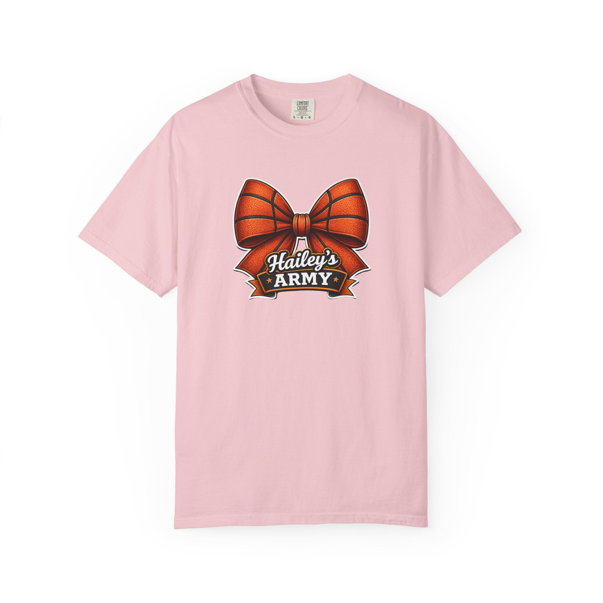 Hailey's Army Basketball Bow Tee