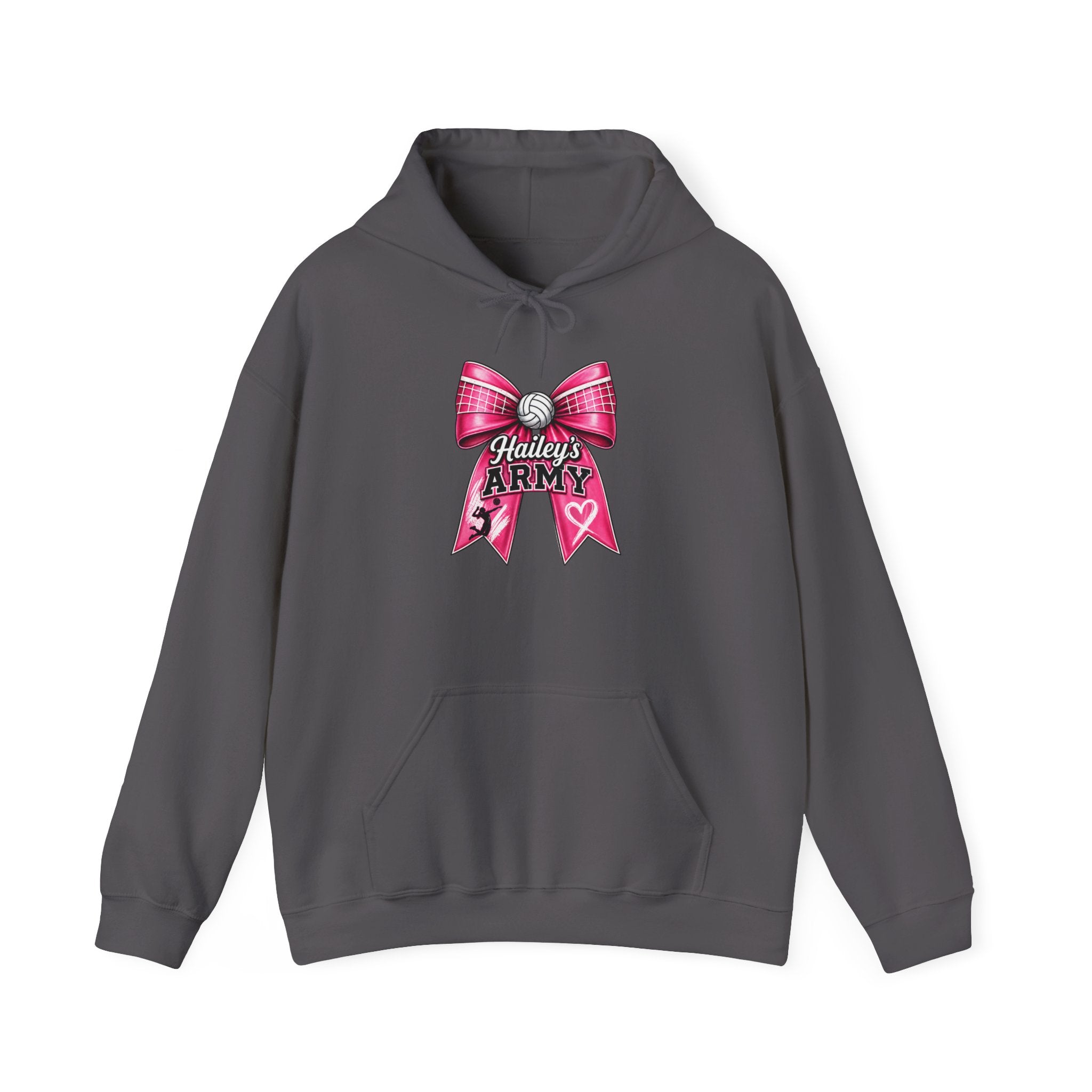 Hailey's Army Volleyball Bow Hoodie