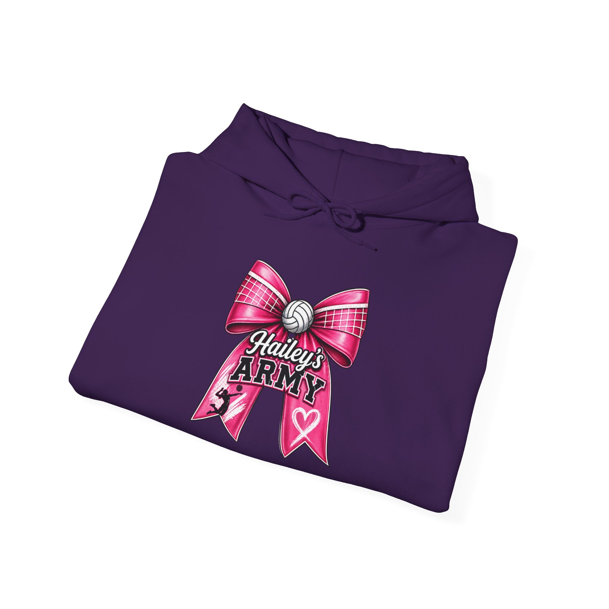 Hailey's Army Volleyball Bow Hoodie