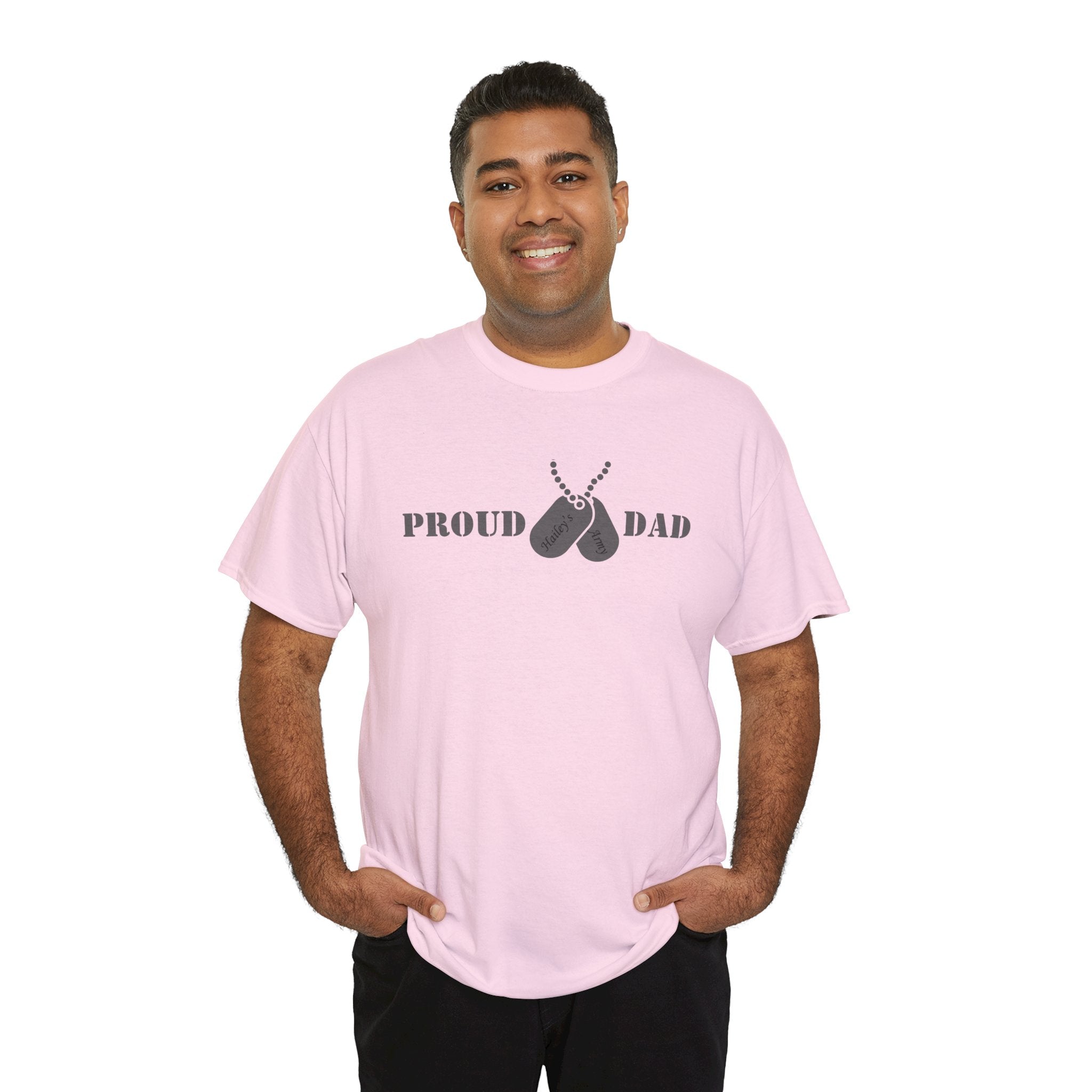 Proud Dad Dog Tag Tee