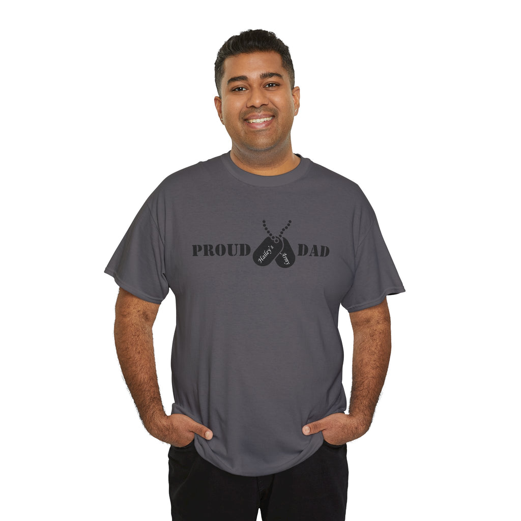 Proud Dad Dog Tag Tee
