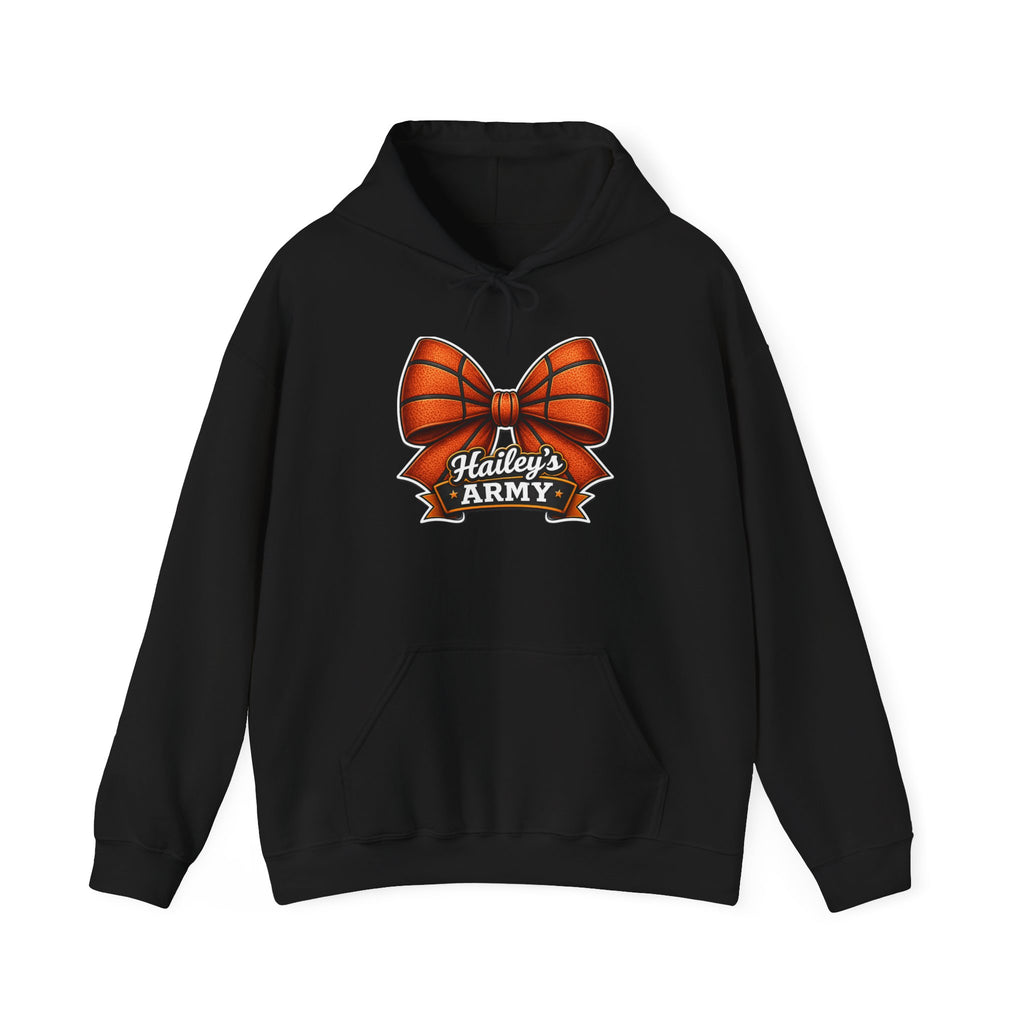Hailey's Army Basketball Bow Hoodie