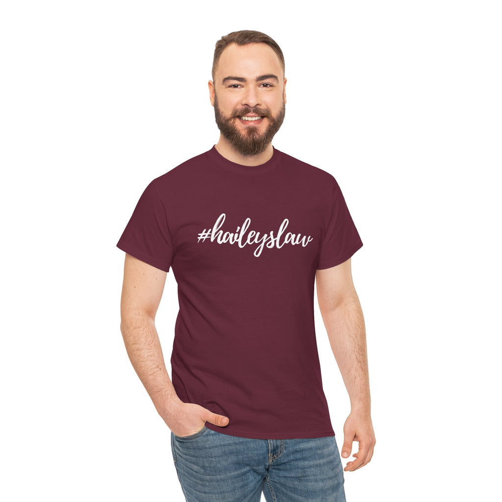 #haileyslaw Hashtag Tee