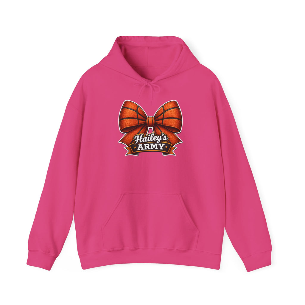 Hailey's Army Basketball Bow Hoodie