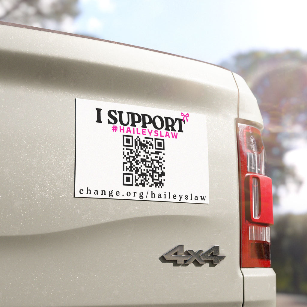 Support #HaileysLaw Car Magnet