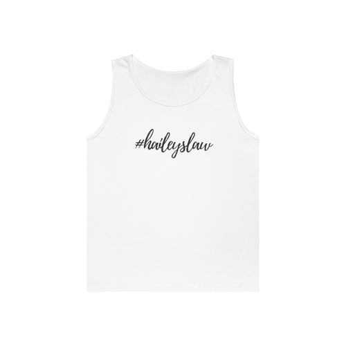 #haileyslaw Hashtag Tank Top