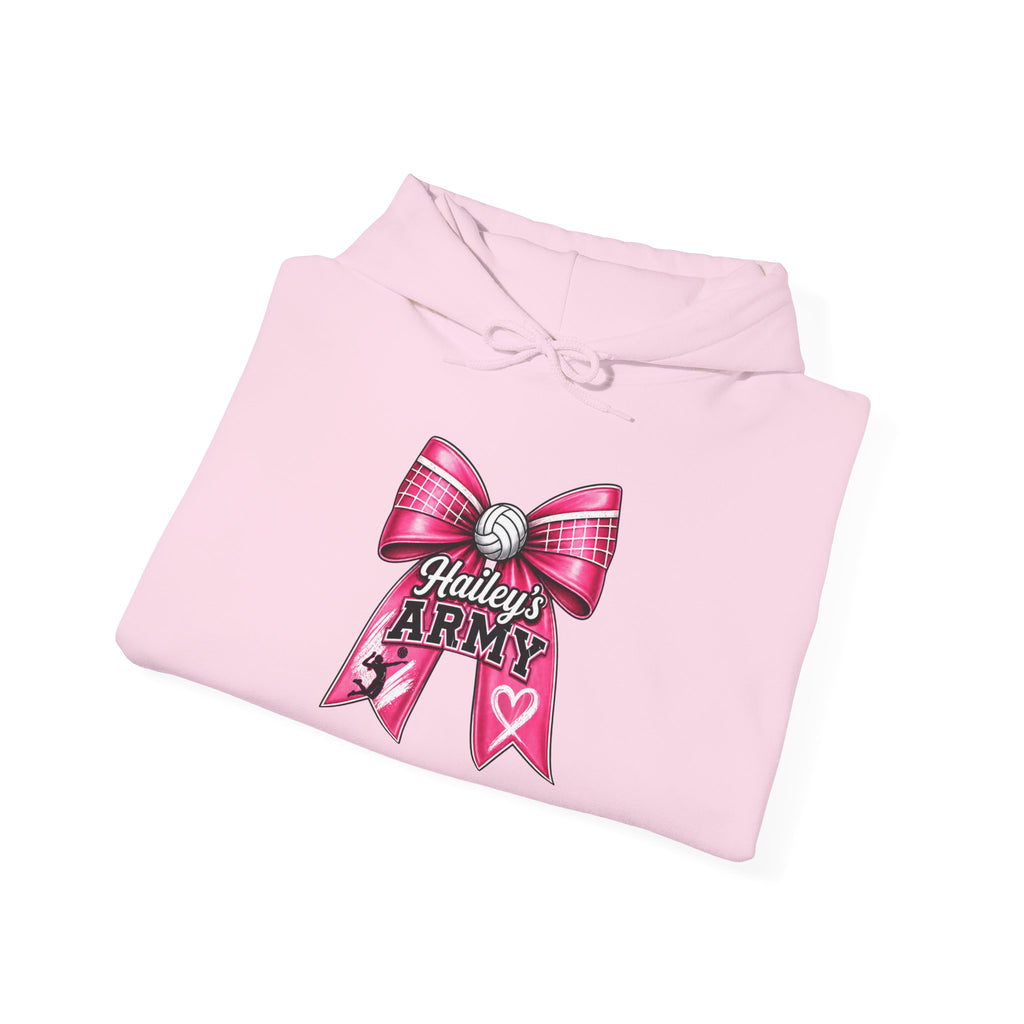Hailey's Army Volleyball Bow Hoodie