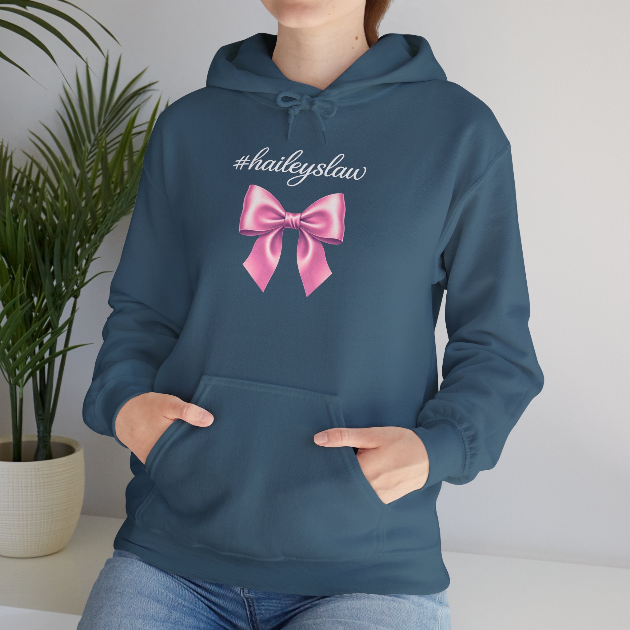 Hailey's Law Pink Bow Hoodie