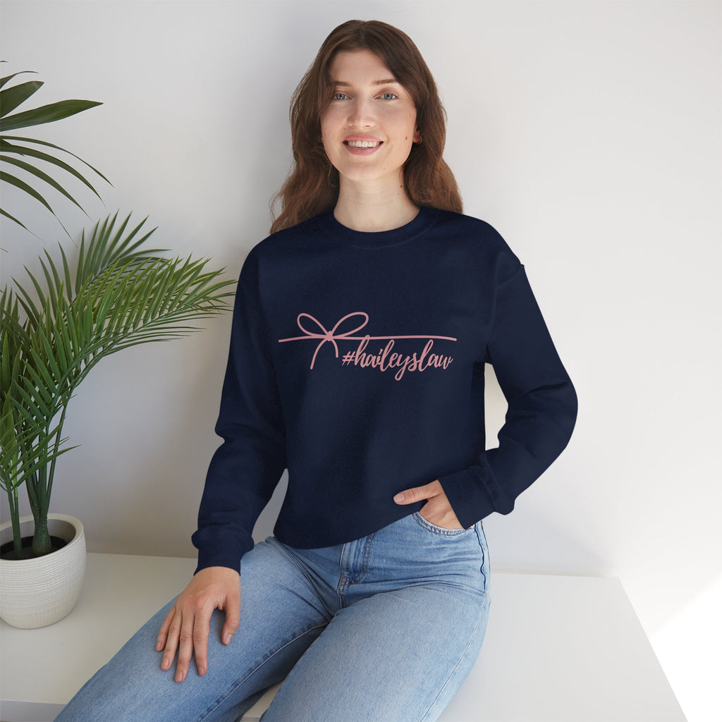 Hailey's Law Signature Script Crewneck Sweatshirt