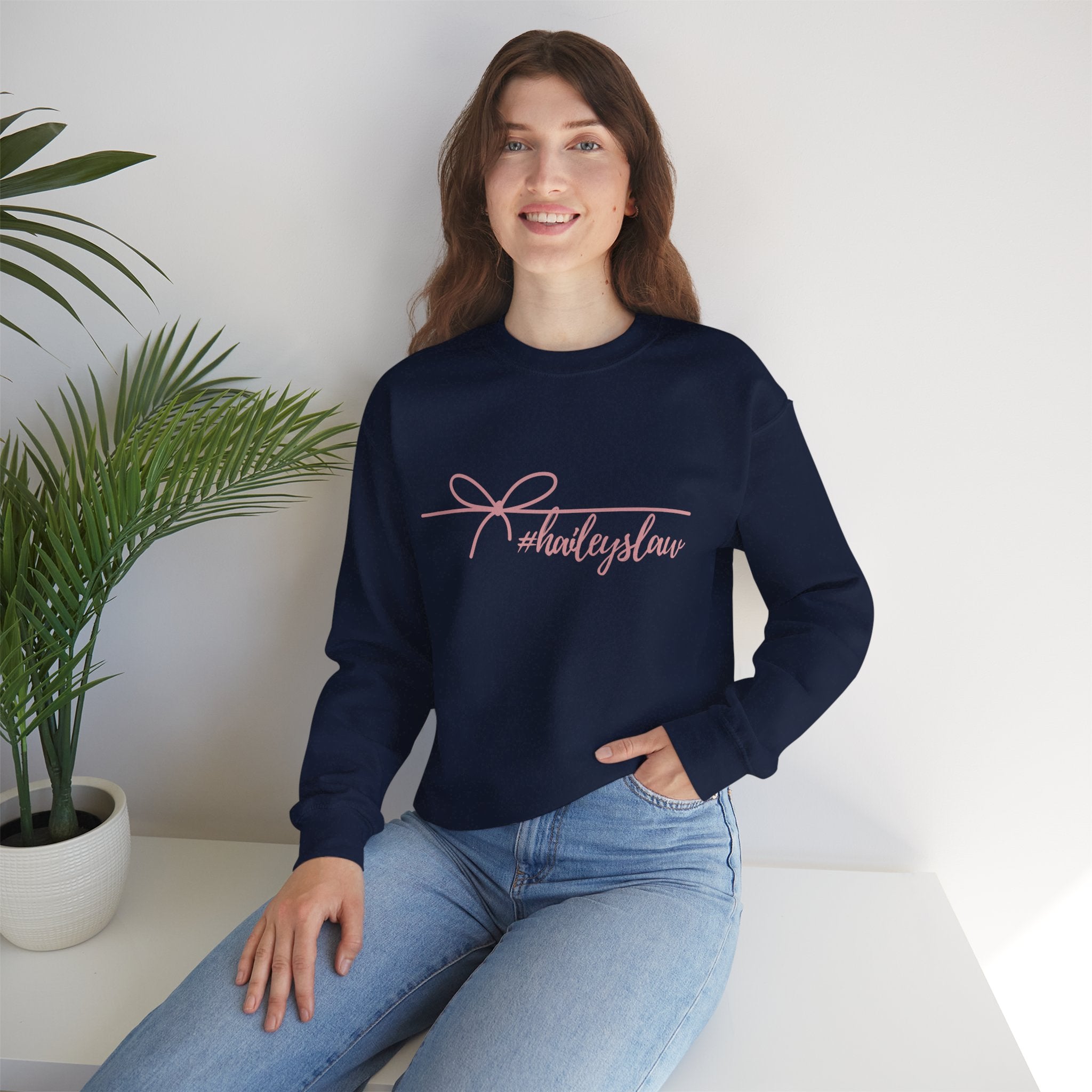 Hailey's Law Signature Script Crewneck Sweatshirt