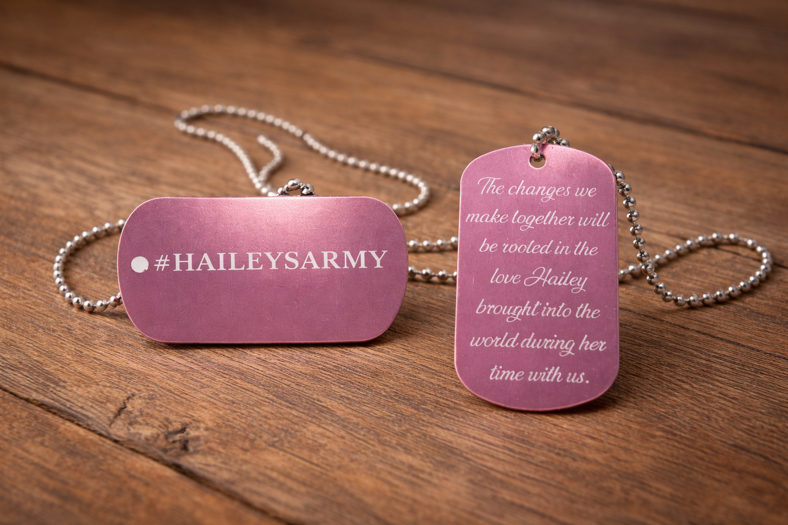 Hailey's Army Dog Tag Necklace