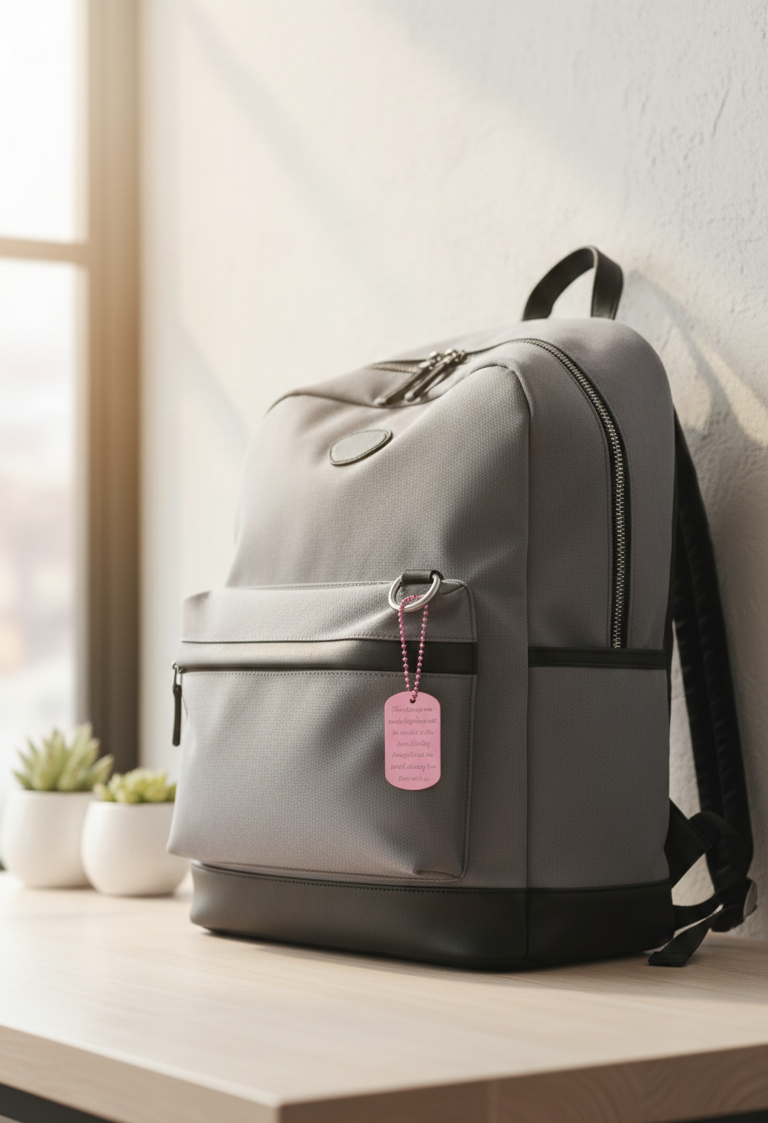 Hailey's Army Dog Tag Keychain